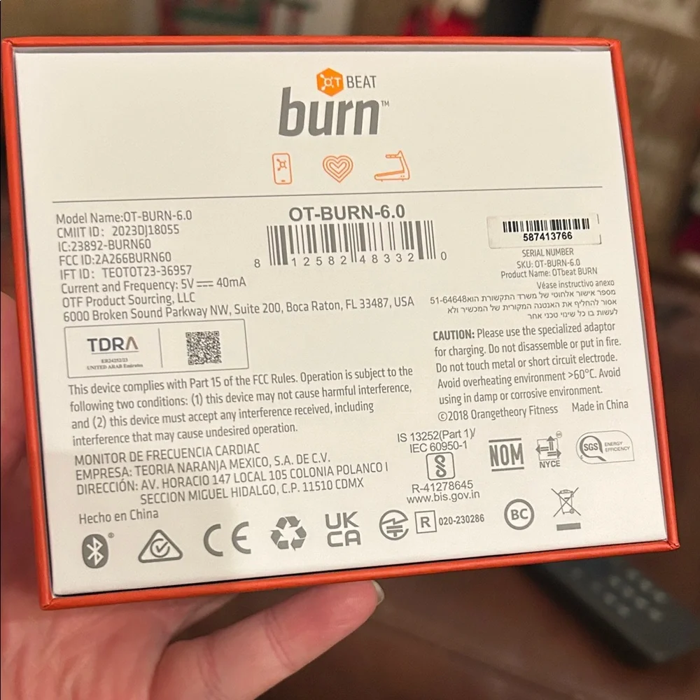 Orange Theory OTbeat Burn arm band